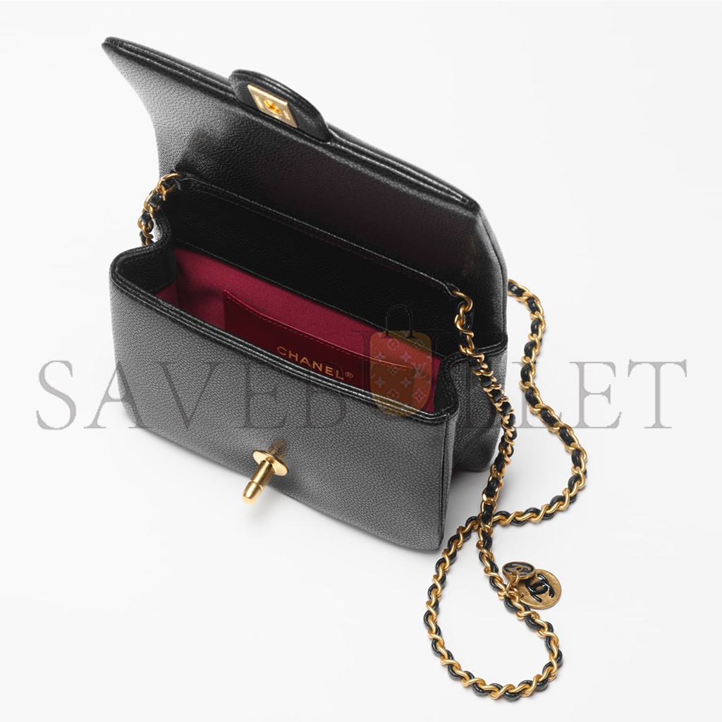 Ch*el master mini flap bag as5218 (17.5*13*6cm)